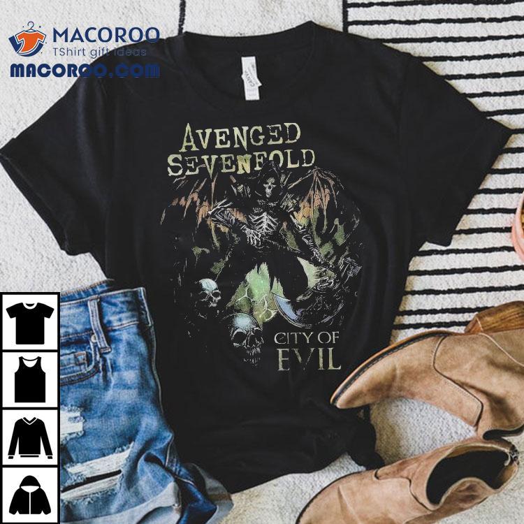  Avenged Sevenfold Evil Never Dies City Of Evil Th Anniversary Tshirt