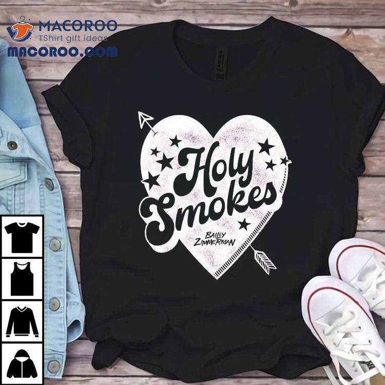 Bailey Zimmerman Holy Smokes Heart Shirt Bailey Zimmerman Holy Smokes Heart Shirt