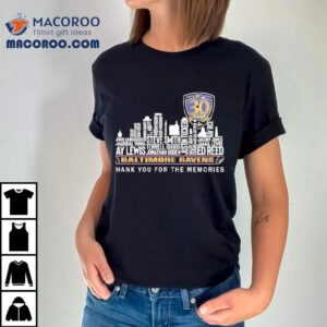 Baltimore Ravens 30th Seasons Thank You For The Memories Shirt