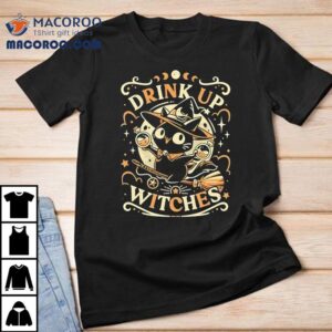 Cat Drink Like A Witch Shirt