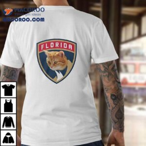 Cat In Florida Panthers Logo Shirt