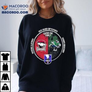Charlotte Checkers Vs Abbotsford Canucks 2025 Calder Cup Finals Dueling Souvenir Shirt Charlotte Checkers Vs Abbotsford Canucks 2025 Calder Cup Finals Dueling Souvenir Shirt