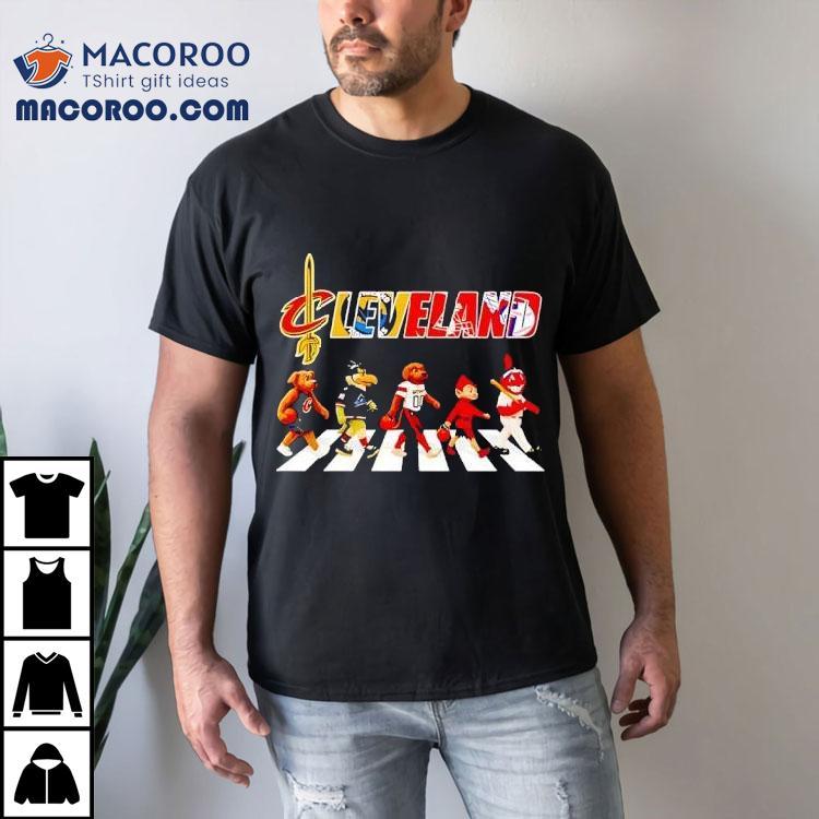 Cleveland Sports Mascot Abbey Road Cross Road Shirt Cleveland Sports Mascot Abbey Road Cross Road Shirt