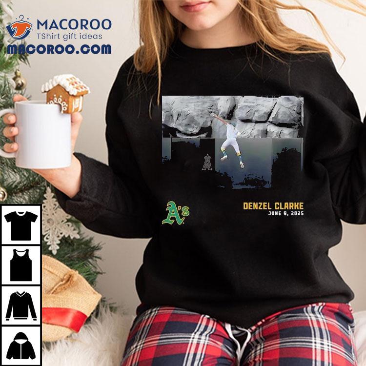 Denzel Clarke Oakland Athletics 2025 Graphic Shirt Denzel Clarke Oakland Athletics 2025 Graphic Shirt