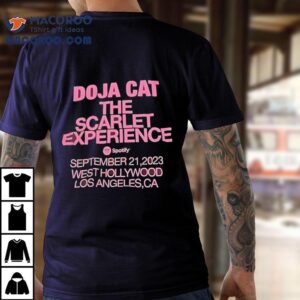 Doja Cat The Scarlet Experience Spotify September 21 2023 West Hollywood Los Angeles Ca Shirt