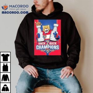 Florida Panthers Mascot Back Back Stanley Cup Champions Tshirt