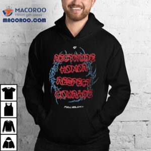 Jiri Prochazka Code Rectitude Honor Respect Courage Full Violence Tshirt