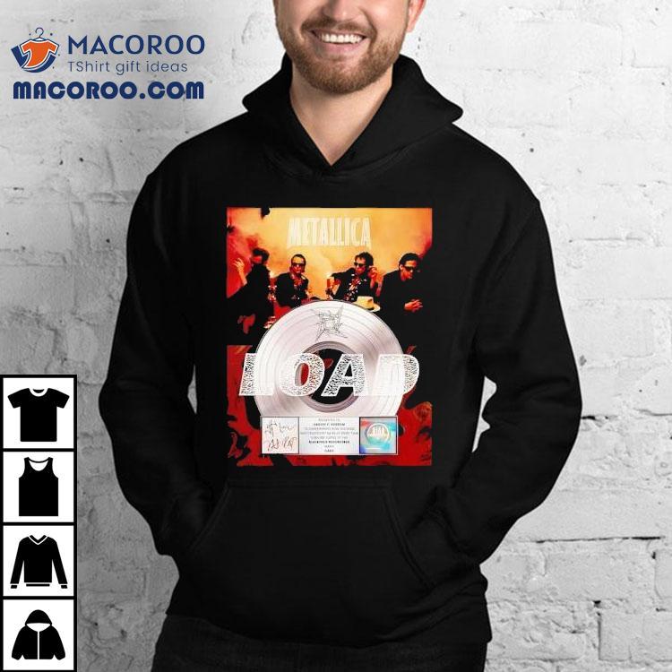 Metallica Load Platinum Award Plaque Signed Shirt Metallica Load Platinum Award Plaque Signed Shirt