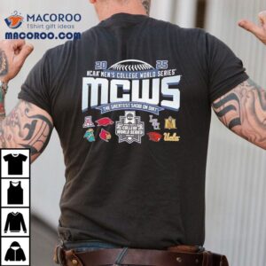 Ncaa Men S College World Series Mcws The Greatest Show On Dirt Teams Logo Tshirt