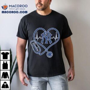 New York Yankees Caring Heartbeat Nurses Tshirt
