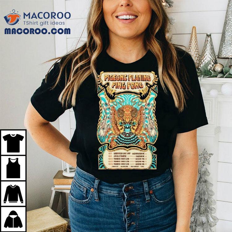 Pigeons Playing Ping Pong Announce Initial Fall Tour 2025 Shirt Pigeons Playing Ping Pong Announce Initial Fall Tour 2025 Shirt