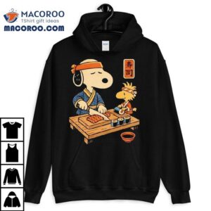 Snoopy And Woodstock Making Sushi Shirt