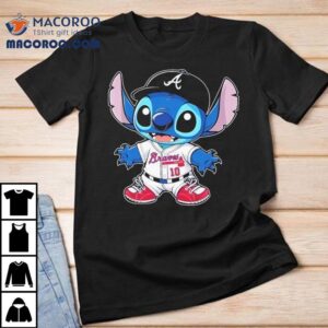 Stitch Disney X Atlanta Braves Mlb Fan Tshirt