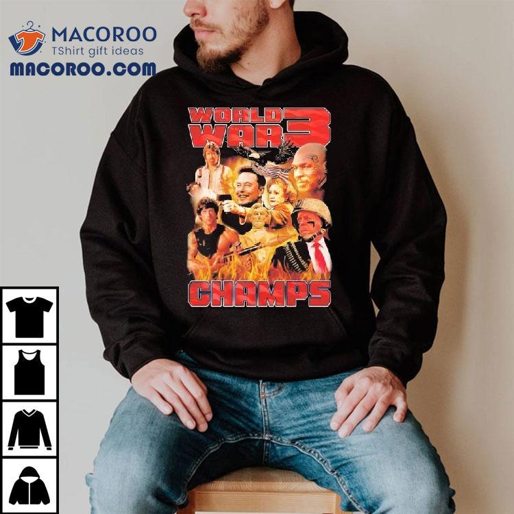Trump Elon Musk Contra Michael Tyson World War 3 Champions Shirt Trump Elon Musk Contra Michael Tyson World War 3 Champions Shirt