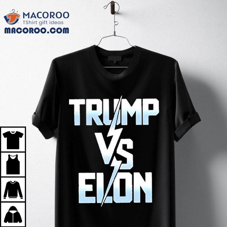  Trump Vs Elon Musk Typography Tshirt