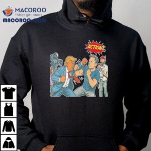 Trump Vs Musk Fake Fight Action Shirt