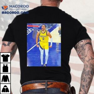 Tyrese Haliburton Indiana Pacers Game Frames Photo Shirt
