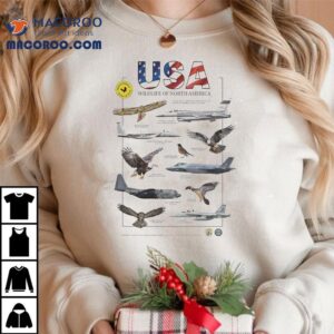 Usa Wildlife Of North America Birds Of Prey Shirt