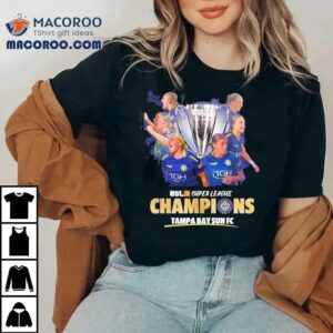 Usl Super League Champions 2025 Tampa Bay Sun Fc Shirt