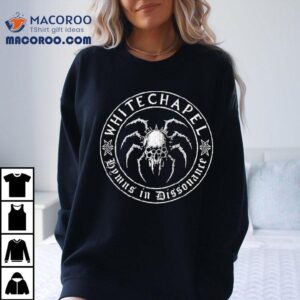 Whitechapel Hymns In Dissonance Spider Skull Tshirt