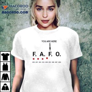 You Are Here Fafo 2020-2028 Shirt
