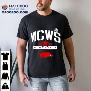 2025 Mcws Arkansas Razorbacks College World Series Baseball Shirt