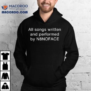 All Songs Written And Performed By N8noface Credits Shirt
