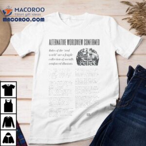 Alternative Worldview Confirmed Rules Of The Real World Are A Fragile Collection Of Socially Reinforced Illusions Shirt