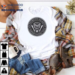 American Patriots Against Fascism Fck Nazis Eagle Logo Shirt