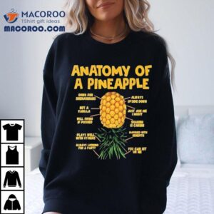 Anatomy Of A Pineapple Swinger Upside Down Pineapple Shirt