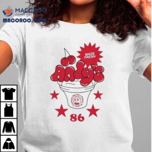 Andy’s Frozen Made Fresh Faded Bone Cherry Since ’86 Shirt