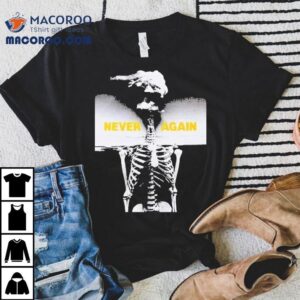 Anti Nuclear Movement House Nyc X Peter Kennard Never Again Skeleton Shirt
