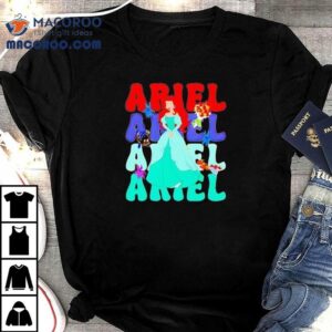 Ariel Repeat Cartoon Cute Shirt
