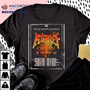 Atheist Piece Of Time 35th Anniversary Tour 2025 Dates List Start In Warsaw Poland On September 4 Shirt