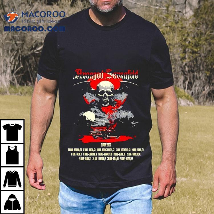 Avenged Sevenfold June 11 2025 Hradec Krlov Cz Rock For People Shirt Avenged Sevenfold June 11 2025 Hradec Krlov Cz Rock For People Shirt