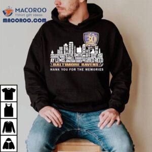 Baltimore Ravens 30th Seasons Thank You For The Memories Shirt