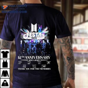 Bts Festa 2025 12th Anniversary 2013-2025 Signature Thank You For The Memories Signatures Shirt 1 Bts Festa Th Anniversary Signature Thank You For The Memories Signatures Tshirt