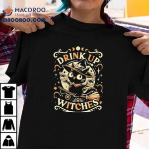 Cat Drink Like A Witch Shirt