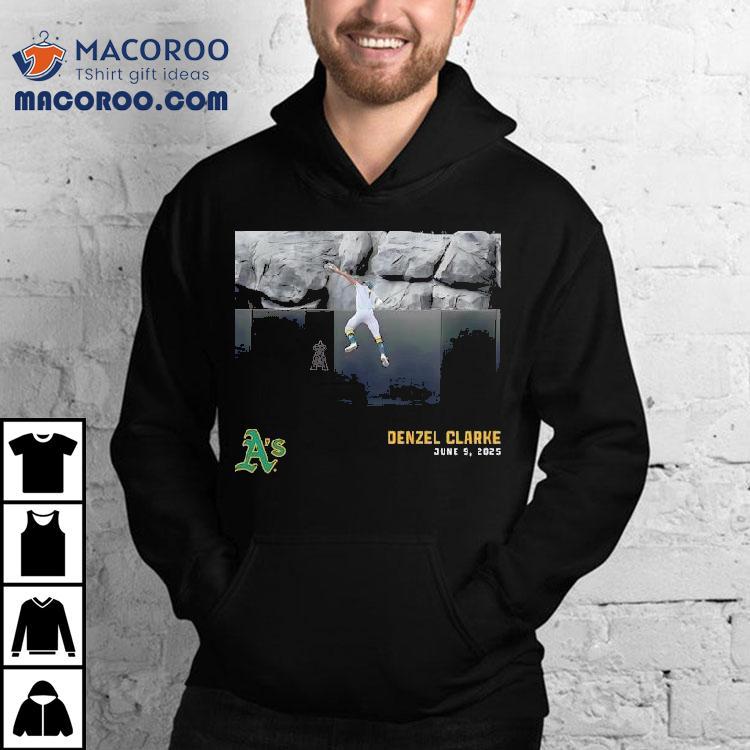 Denzel Clarke Oakland Athletics 2025 Graphic Shirt Denzel Clarke Oakland Athletics 2025 Graphic Shirt