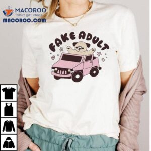 Fake Adult Dog Drive Car Shirt
