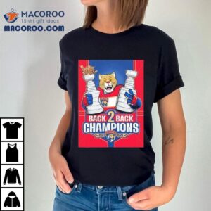 Florida Panthers Mascot Back Back Stanley Cup Champions Tshirt