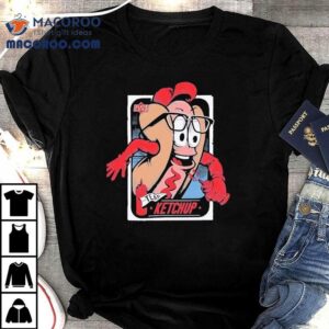 Hot Dog Ketchup Cleveland Team Shirt
