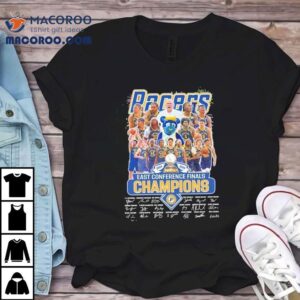 Indiana Pacers Eastern Conference Finals Champions Signatures Tshirt