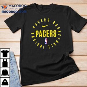 Pacers Basketball Indiana Nba Nike Logo Tshirt