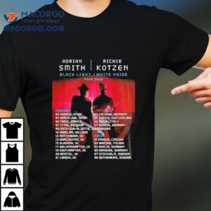 Smith Kotzen Tour 2026 Black Light White Noise Featuring Europe Dates And Red Neon Rock Duo Shirt 1 Smith Kotzen Tour Black Light White Noise Featuring Europe Dates And Red Neon Rock Duo Tshirt
