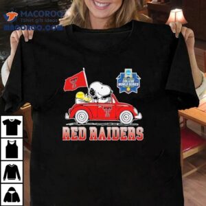 Snoopy And Woodstock Driving Car Texas Tech Red Raiders Ncaa 2025 Women’s College World Series Oklahoma City Shirt