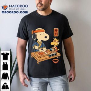 Snoopy And Woodstock Making Sushi Shirt