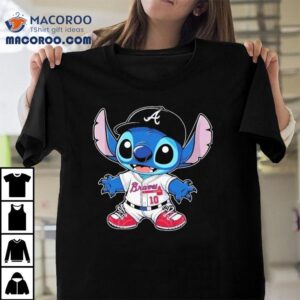 Stitch Disney X Atlanta Braves Mlb Fan Tshirt