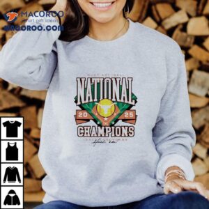 Texas Longhorns Hook Em Ncaa Softball National Champs Logo Tshirt