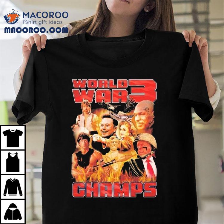 Trump Elon Musk Contra Michael Tyson World War 3 Champions Shirt Trump Elon Musk Contra Michael Tyson World War 3 Champions Shirt